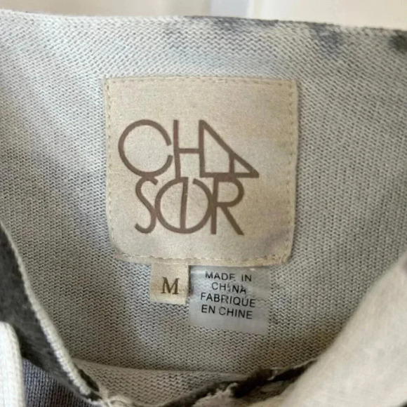 Chaser Size Medium Camouflage Gray White Hoodie Sweatshirt - Picture 4 of 9